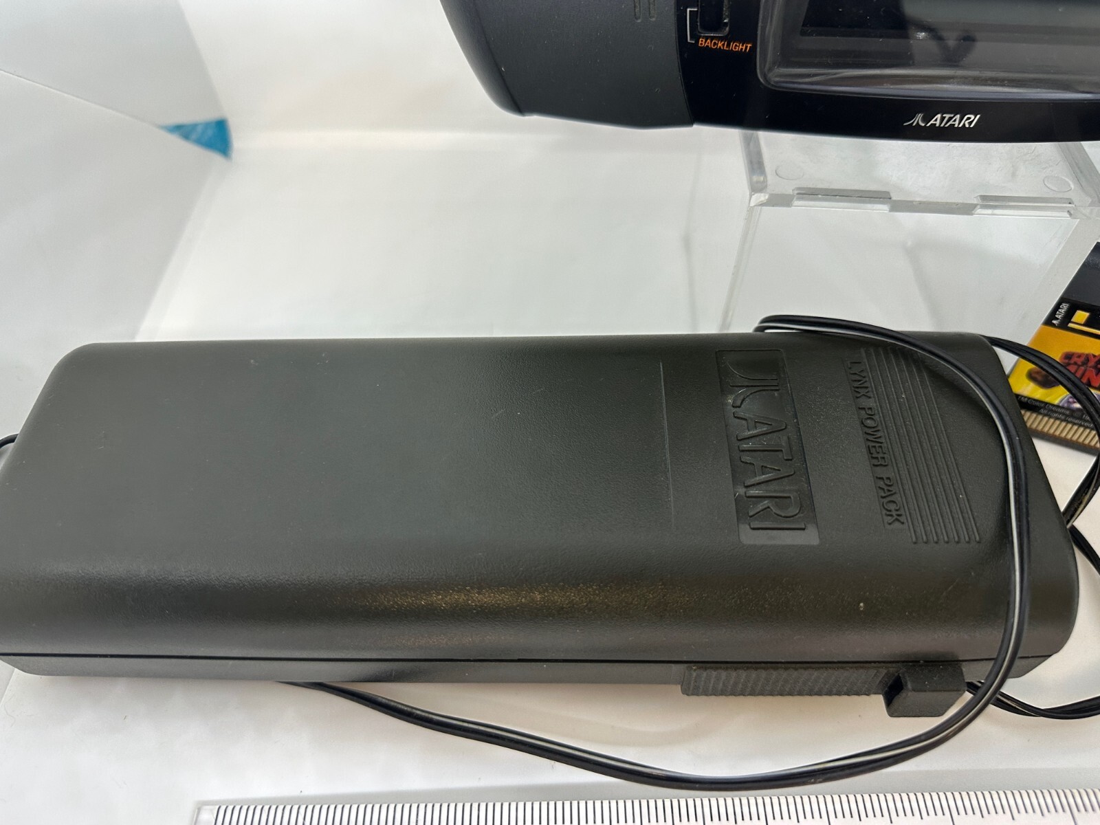 Original Atari Lynx Console PAG-0401 With Carry Bag, Battery Pack, Crystal Mines