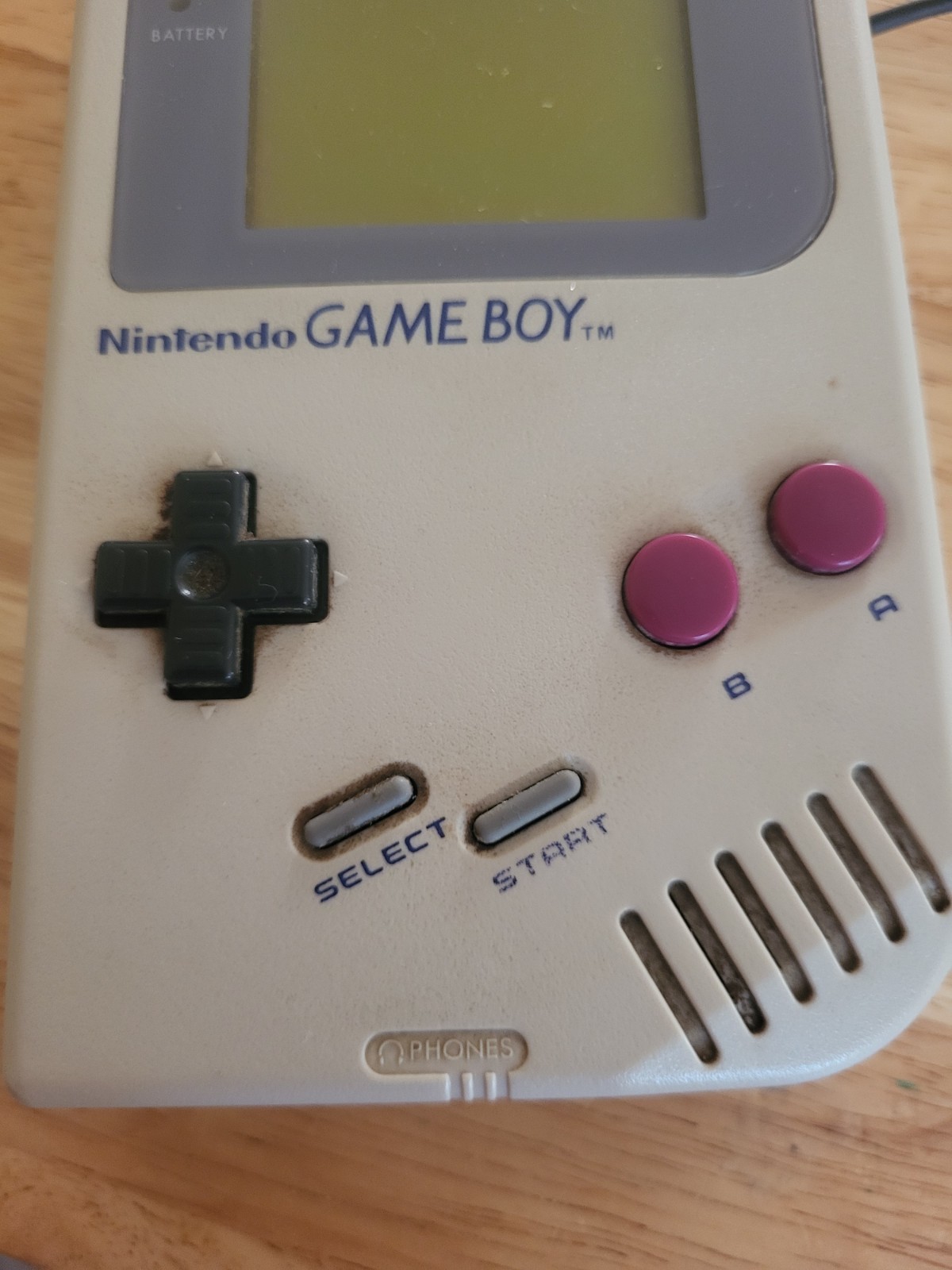 Nintendo Game boy DMG-01 & Rechargeable Battery Pack TESTED WORKING READ Gameboy
