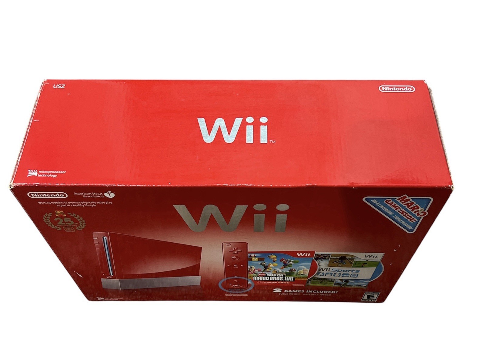 Nintendo Wii Mario 25th Anniversary Video Game Console Bundle – Red – Wii Sports