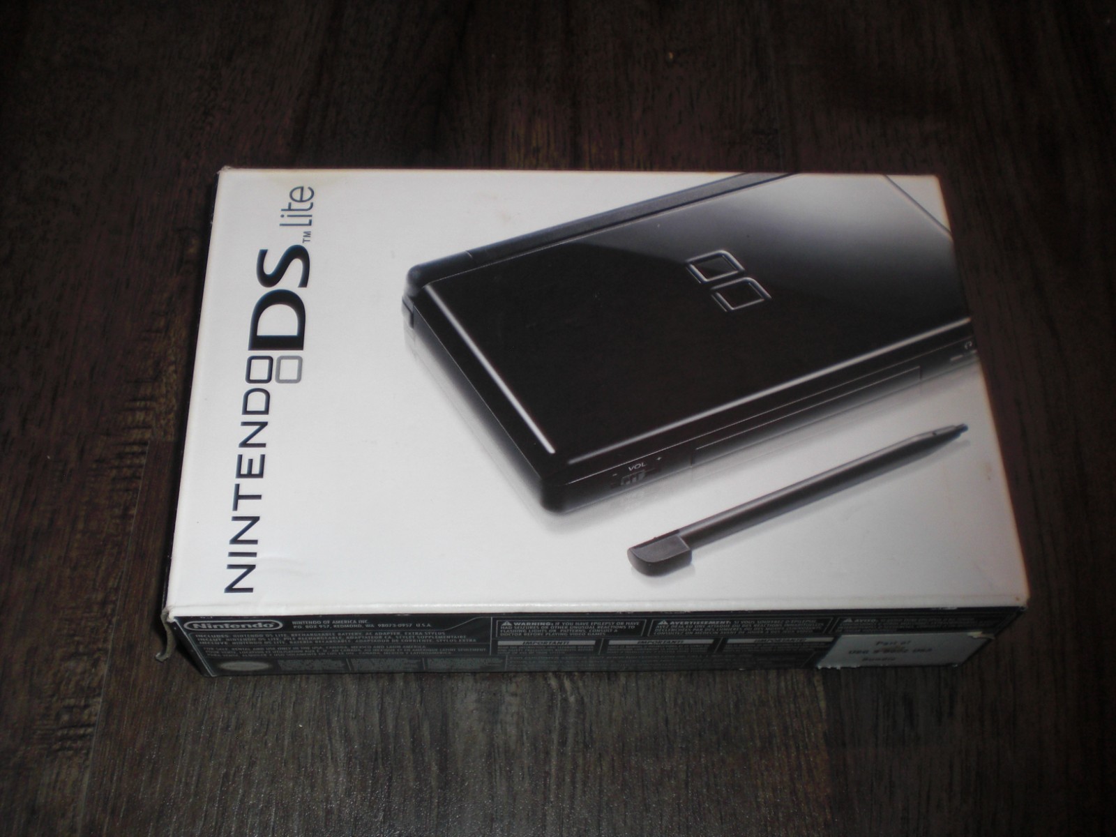 Nintendo DS Lite Crimson Red Black Console System COMPLETE CIB Box Insert SERIAL