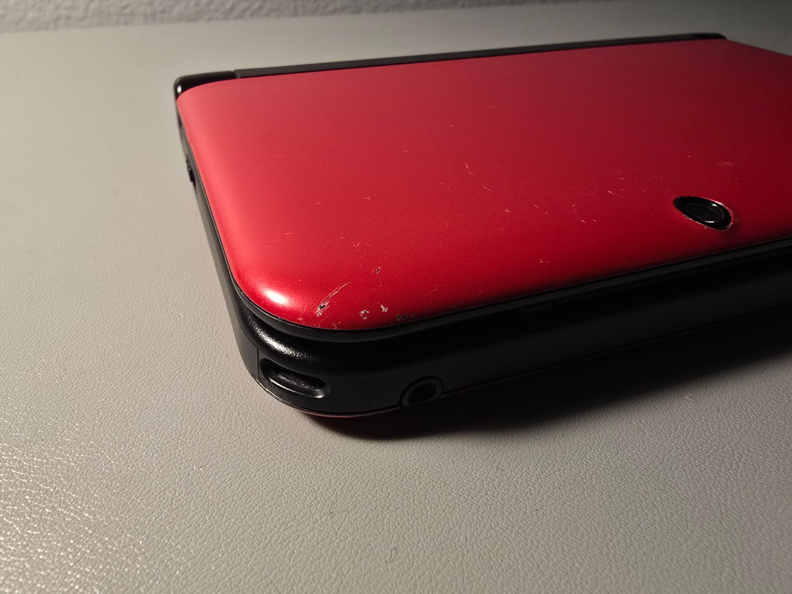 Nintendo 3DS XL Red Console Tested Working + Charger + 128GB SD Card