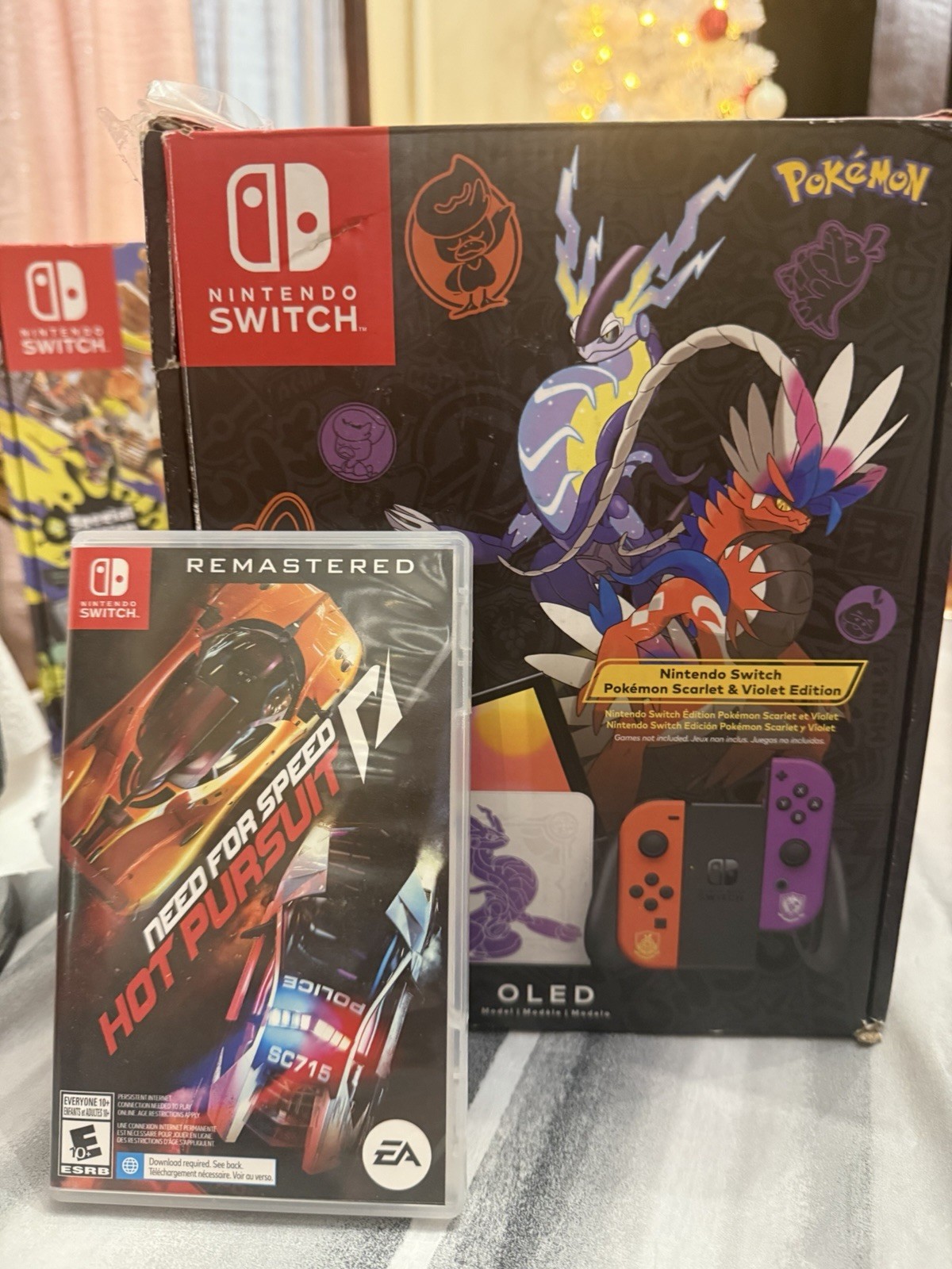 Nintendo Switch OLED Pokémon Scarlet & Violet Edition Console w/ Need for Speed