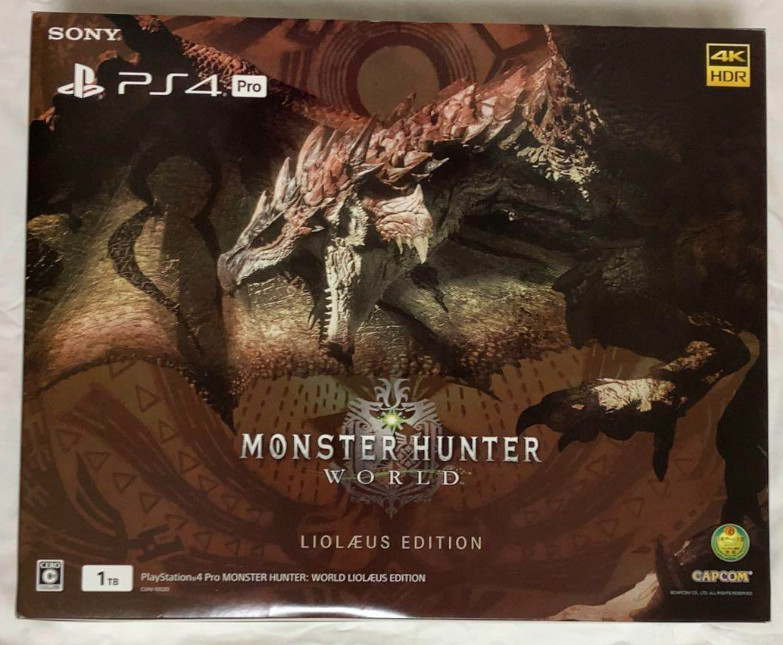 PS4 PlayStation 4 Pro Console System MONSTER HUNTER WORLD LIOLAEUS EDITION SONY