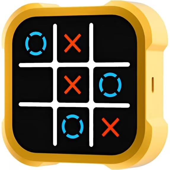 Tic-Tac-Toe Bolt Game, 4-in-1 Handheld Puzzle Games Console, Electronic Tic-T…