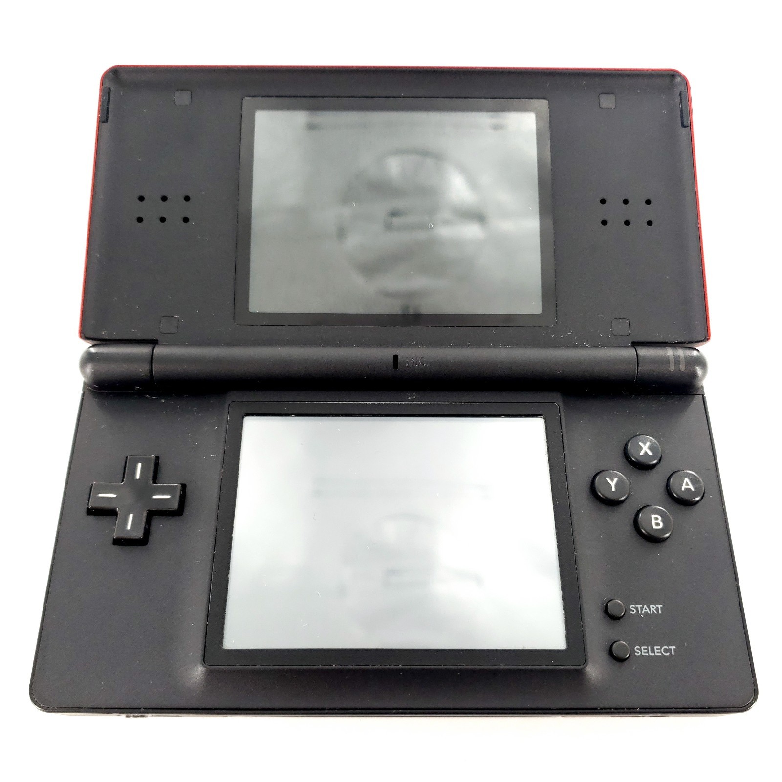 Nintendo DS Lite Handheld System Bundle Crimson Red/Black w/ 4 Games & Charger