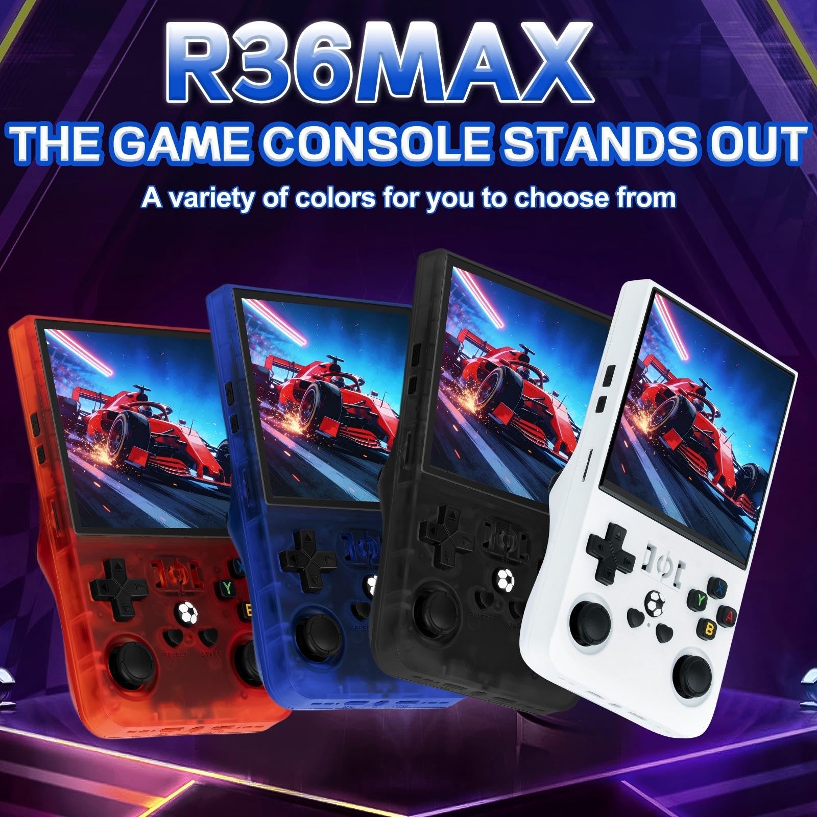 R36MAX Handheld Game Console – 4.0-Inch Screen, Support 22000+Classic Games,1…