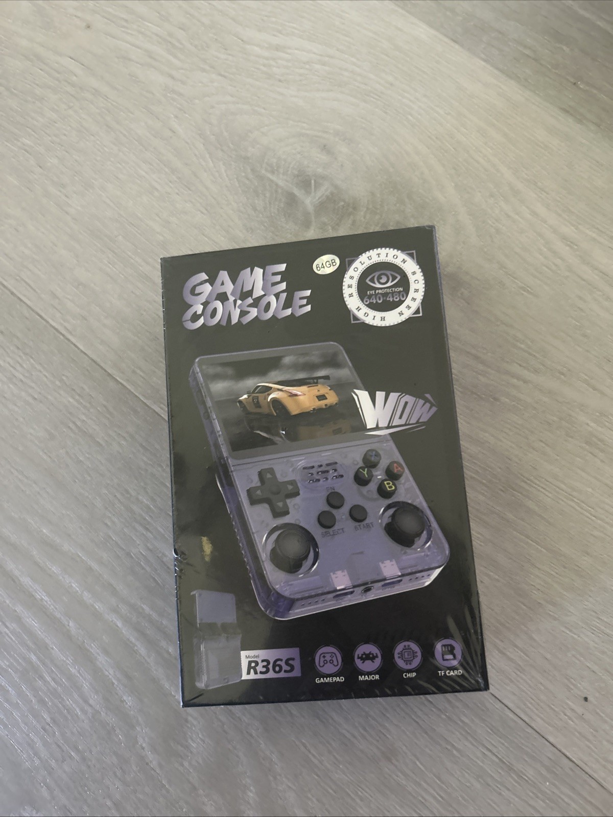 Retro Game Console 64GB SD Purple ArkOS 3.5″ Screen Portable