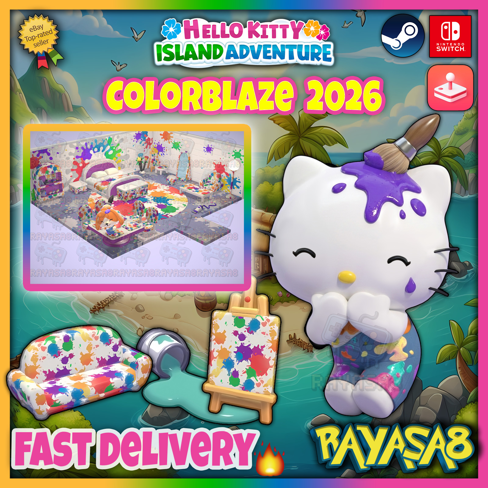 Colorblaze 2026 🎨 Hello Kitty Island Adventure | Arcade | Nintendo | Steam