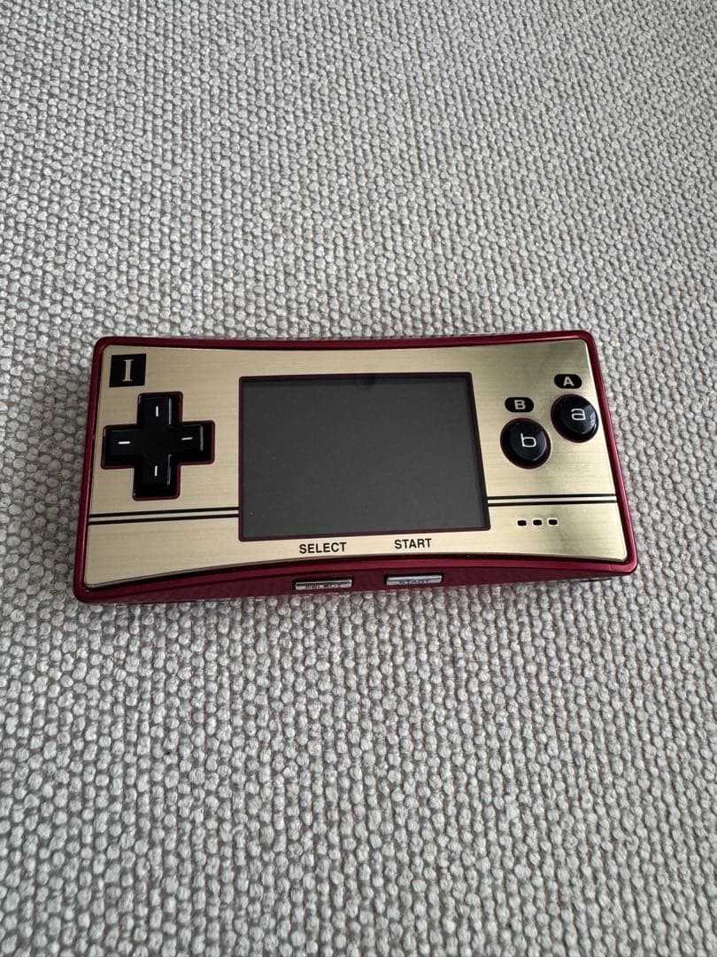 Nintendo Game Boy Micro Famicom Conversion Red Gold Used