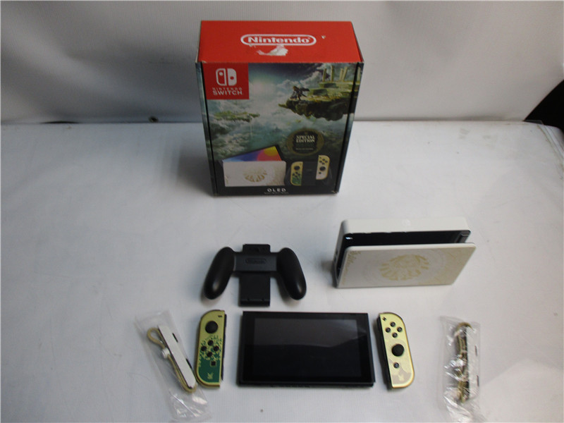 Nintendo Switch HAC-001-01 Console Zelda TOTK Edition Box Tested Please Read