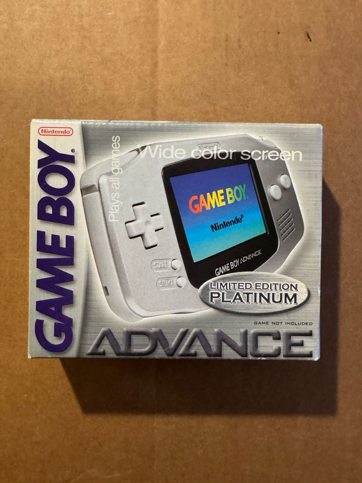 Nintendo Game Boy Advance Handheld System Platinum Silver New Factory Sealed
