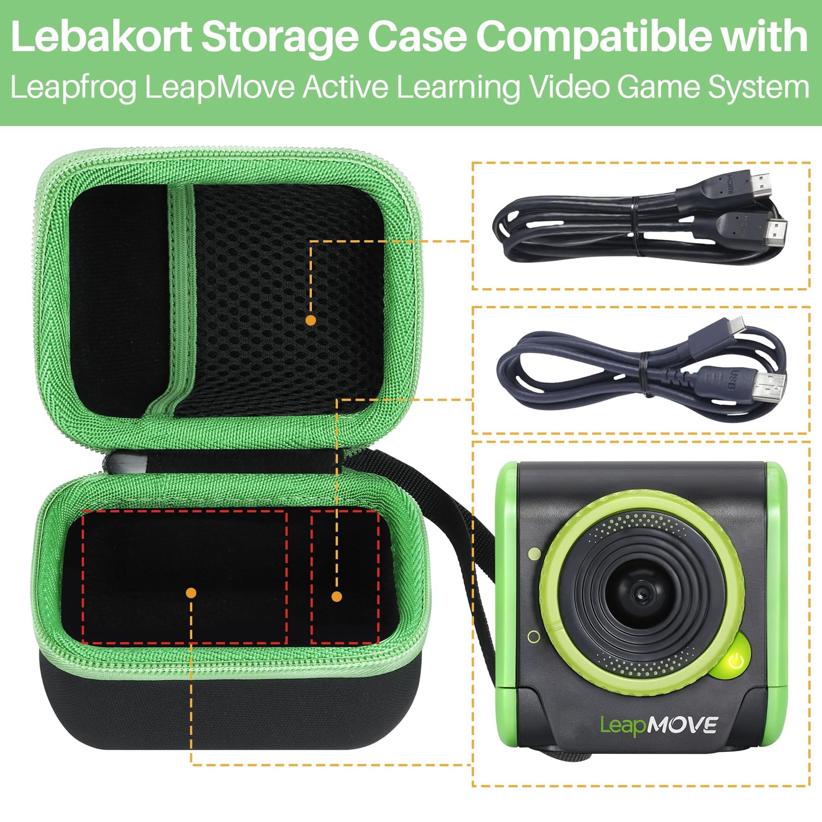 Storage Case Compatible with Leapfrog LeapMove Active Learning Video Game System