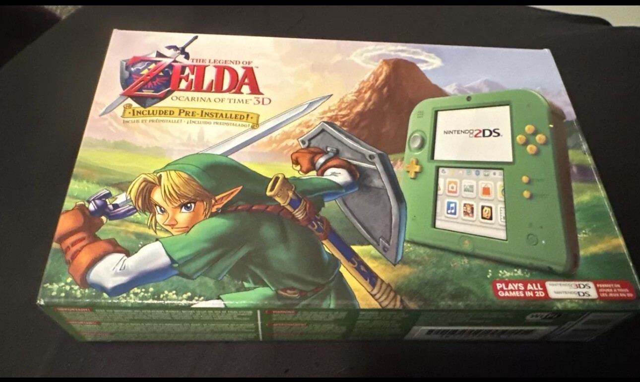 Nintendo 2DS Legend of Zelda Ocarina of Time 3D Green Console