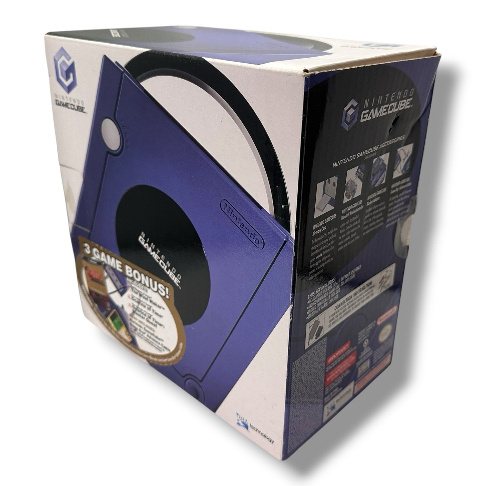 2003 Nintendo Gamecube Indigo Zelda Wind Waker Ocarina Console Box Variant RARE