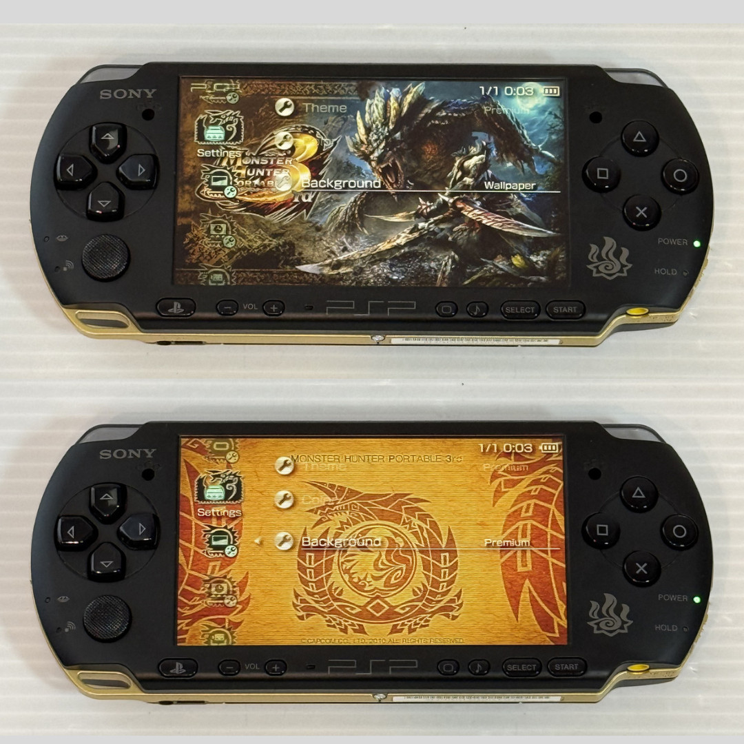 Sony PSP-3000 Console Monster Hunter 3rd Limited Region Free w/Pouch – Excellent