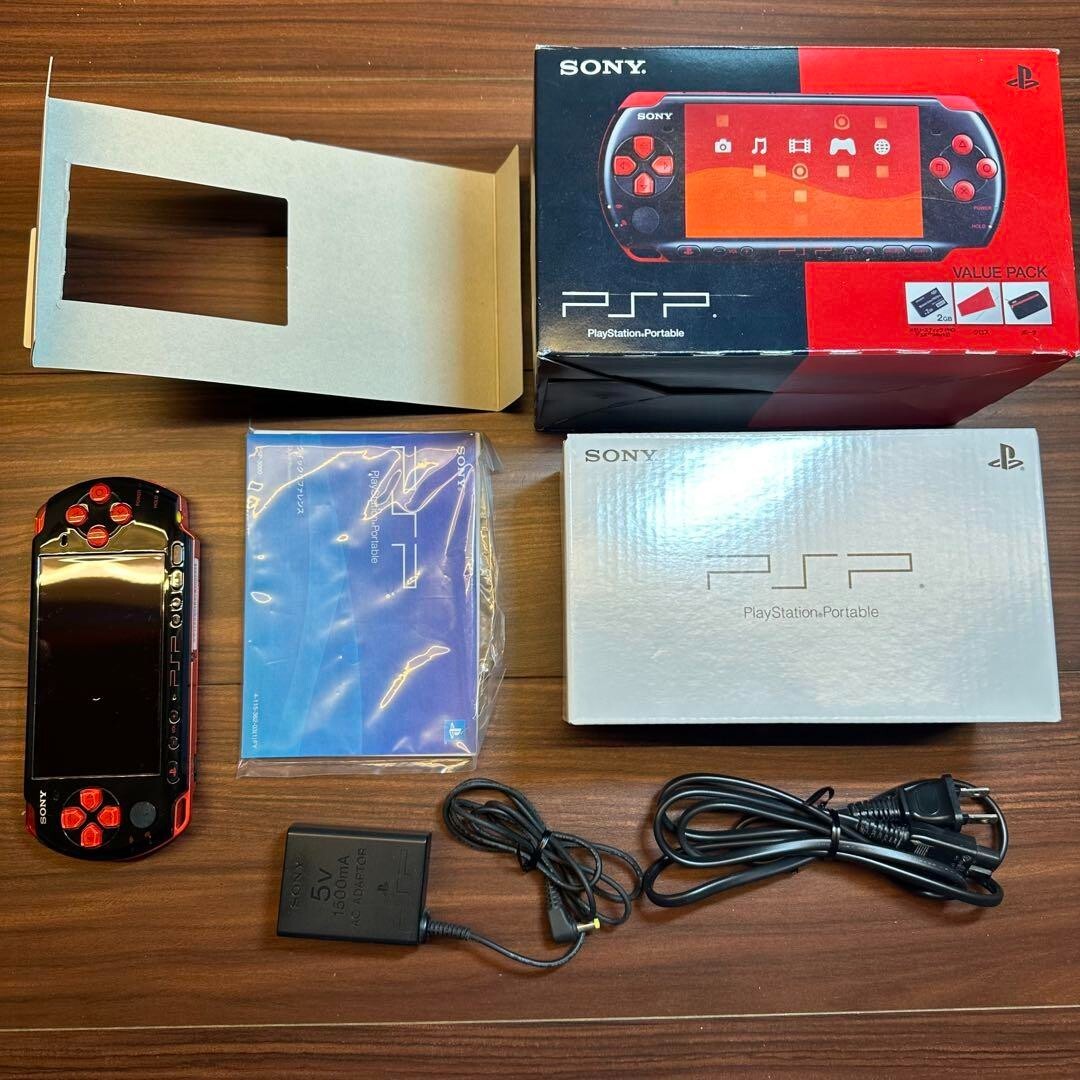 PSP3000 Value Pack Black Red 1361 From Japan