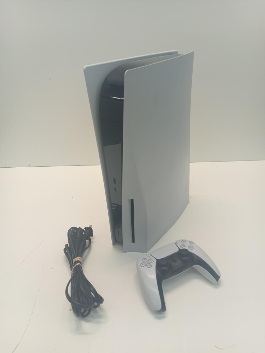 PRE OWNED WHITE SONY PS5 – PLAYSTATION 5 – SYSTEM – DISC – CFI-1215A (P23017124)