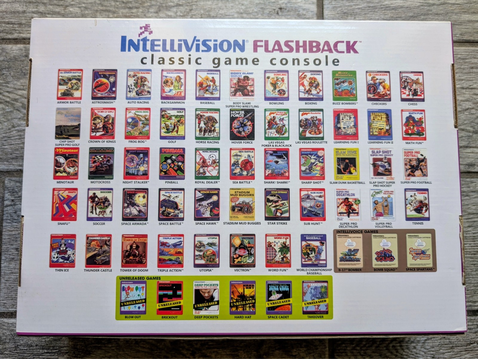 INTELLIVISION FLASHBACK – Classic Game Console – 61 Games – New!