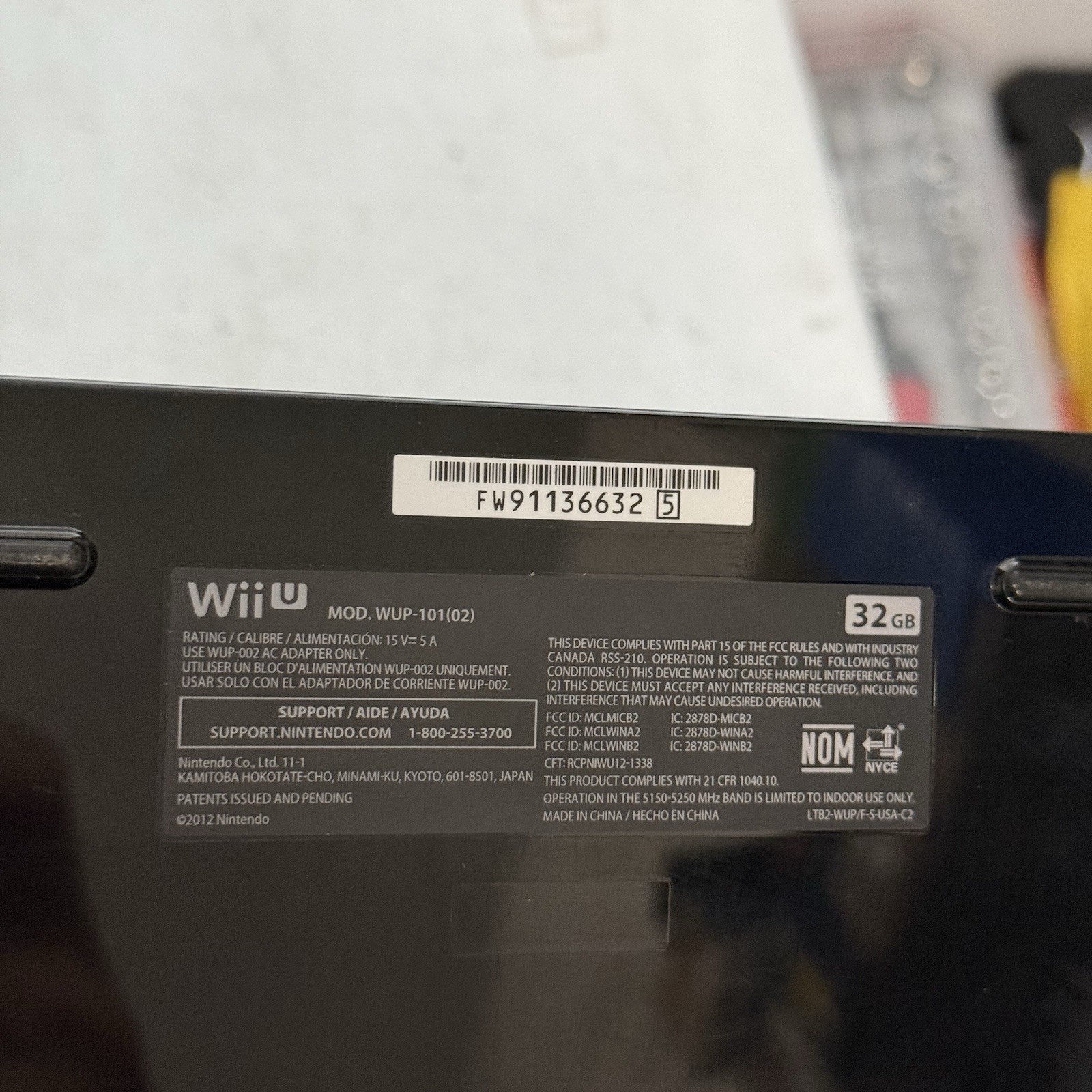 Nintendo Wii U 32GB Complete Console Bundle WUP-101(02) W Gamepad WUP-010 (USA)