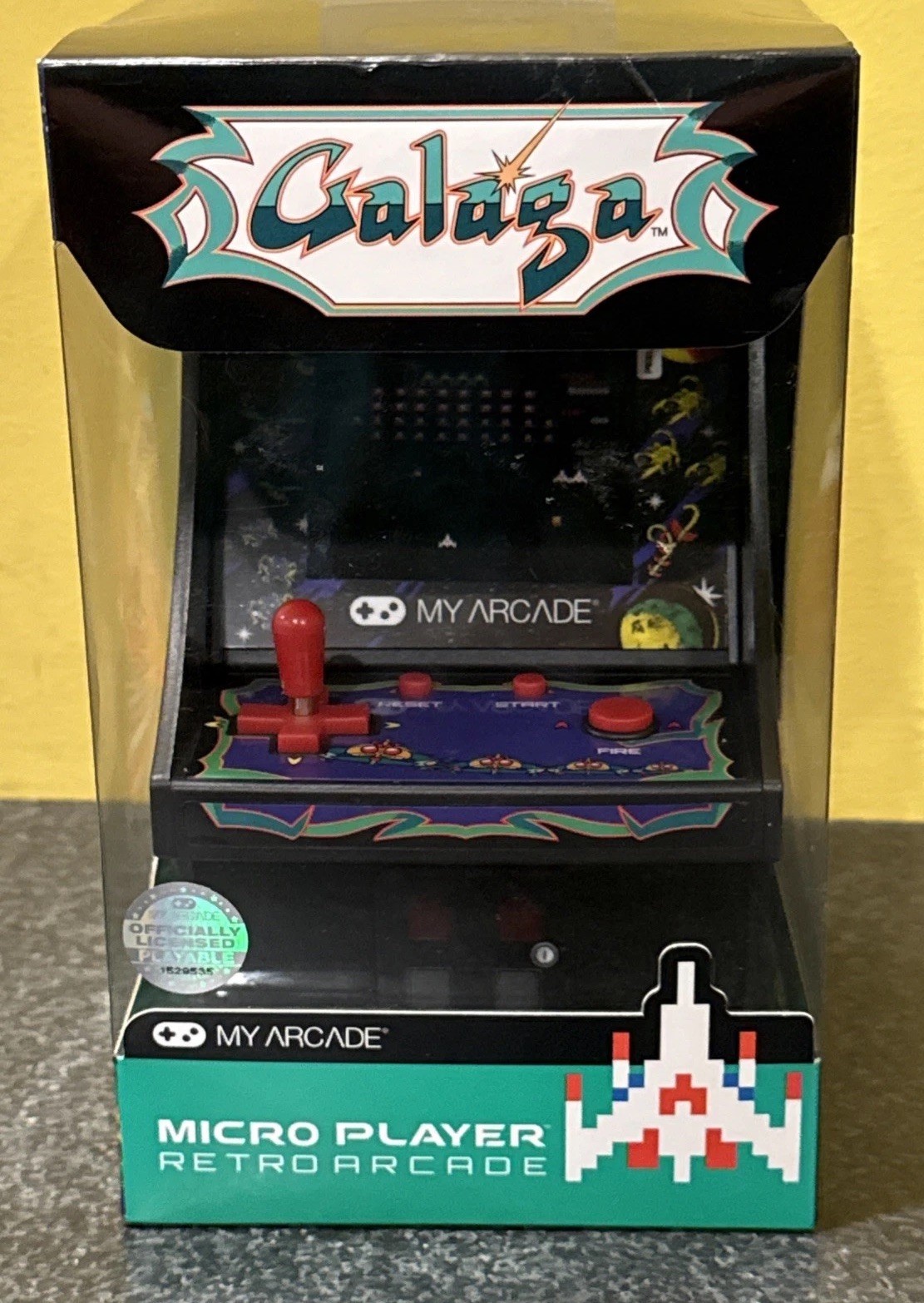 My Arcade GALAGA Micro Player DGUNL-3222 Collectible Miniature Retro Arcade NEW