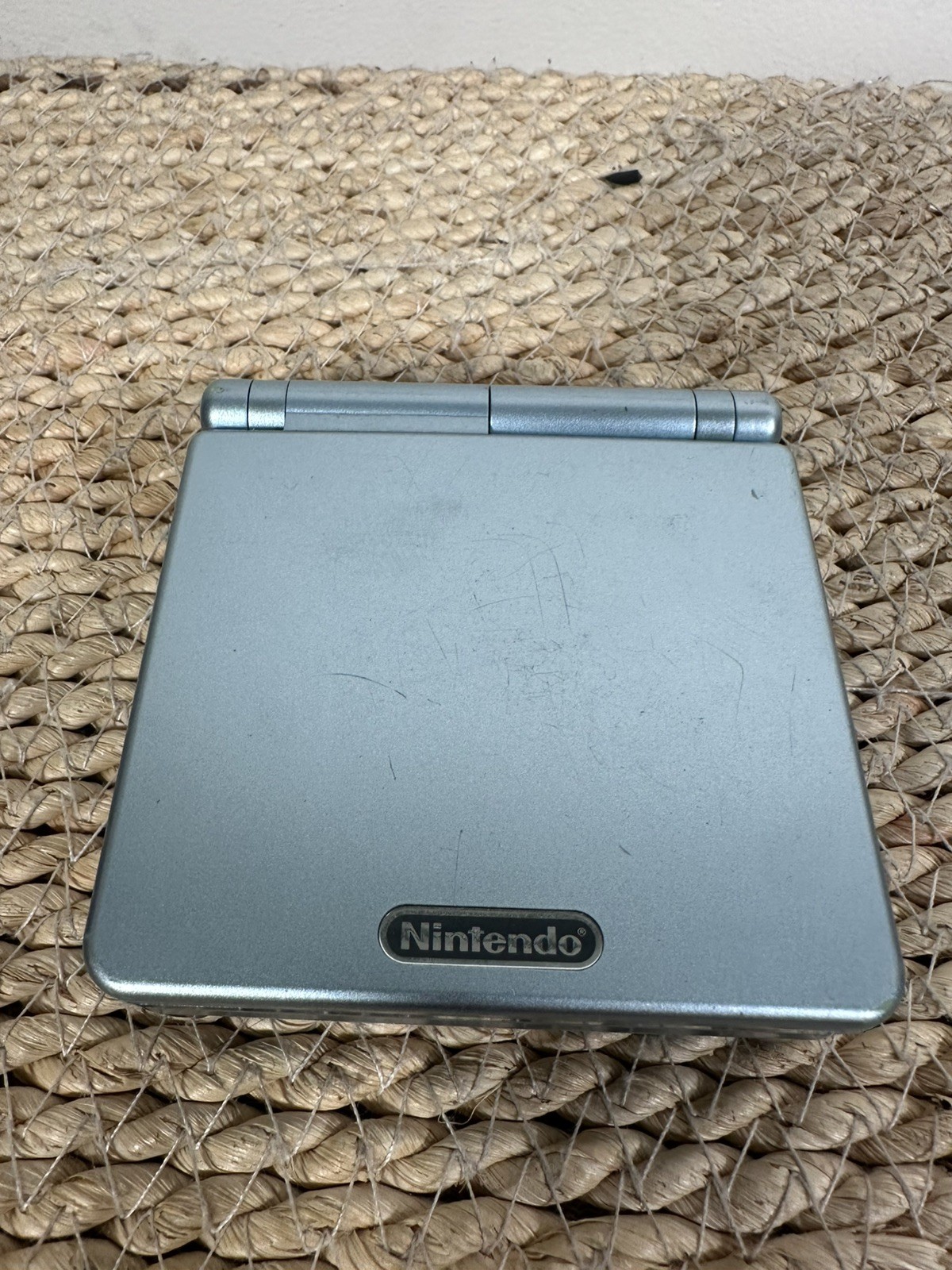 Gameboy Advance SP AGS-001 Pearl Blue console US Seller TESTED No Charger