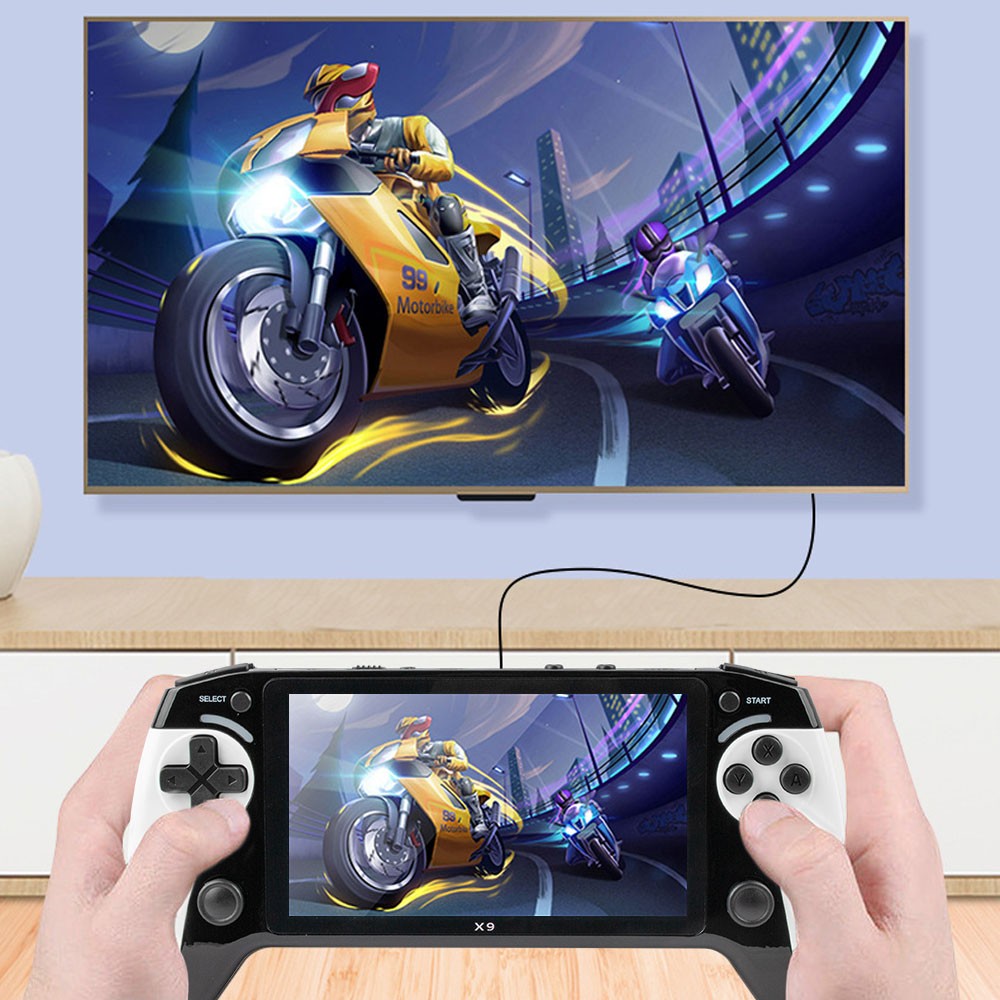 3000 Games Retro Handheld Game Console X9 Video Gaming Consoles Gift 5.5inch OY