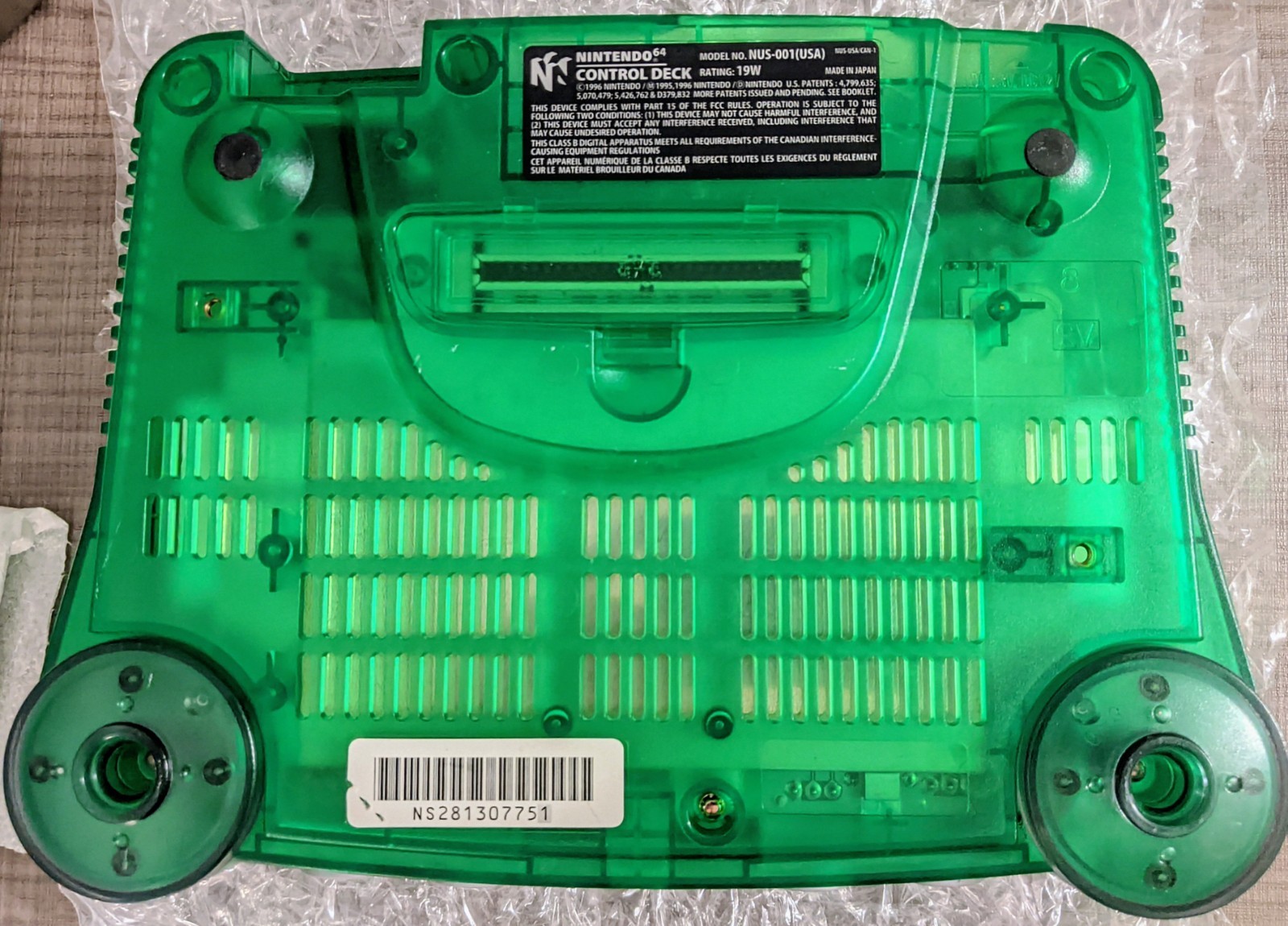 Nintendo 64 N64 Jungle Green Donkey Kong Console Bundle W/ Expansion Pak Tested