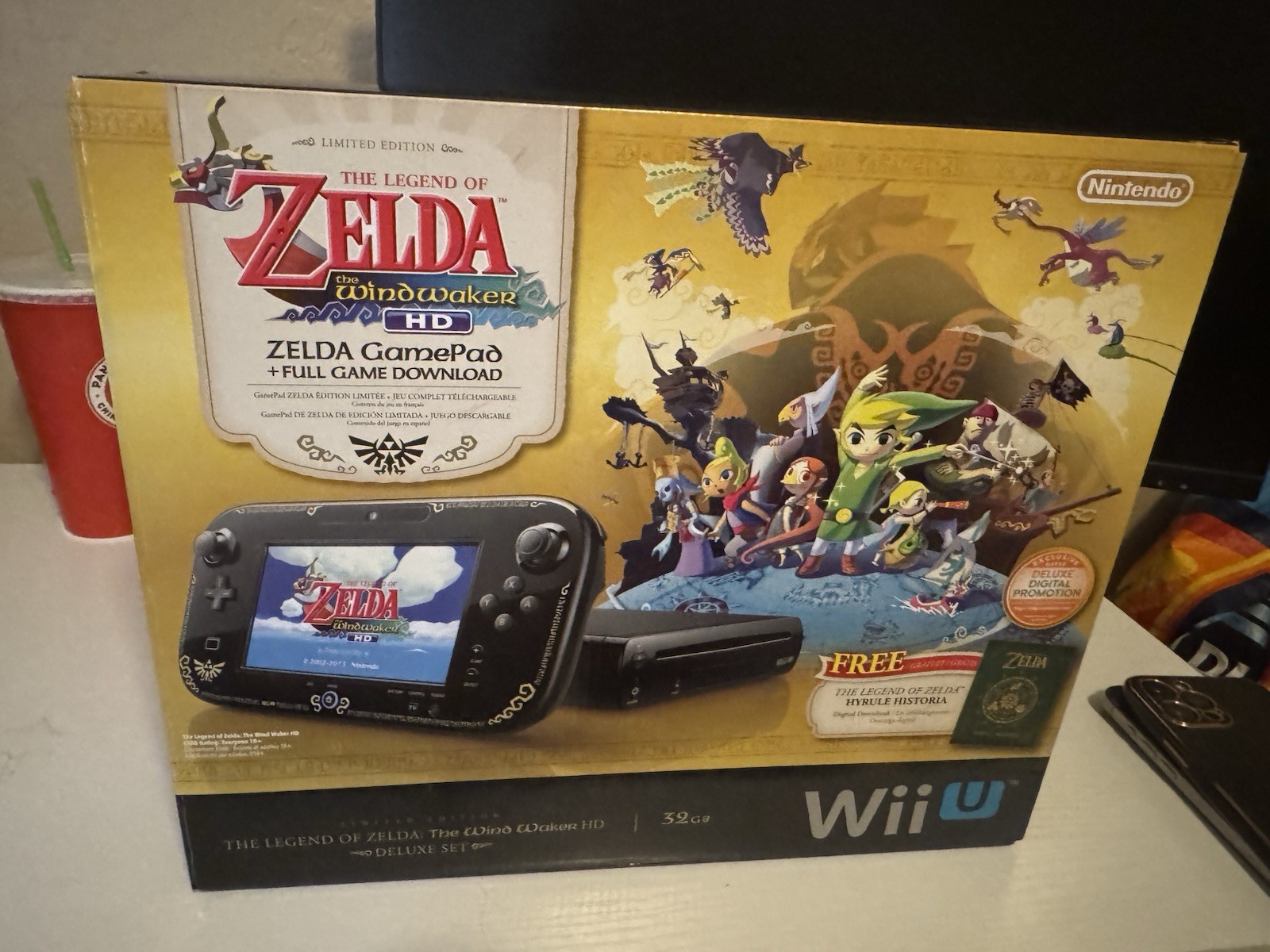 Nintendo The Legend Of Zelda Wind Waker HD Wii U Console Box