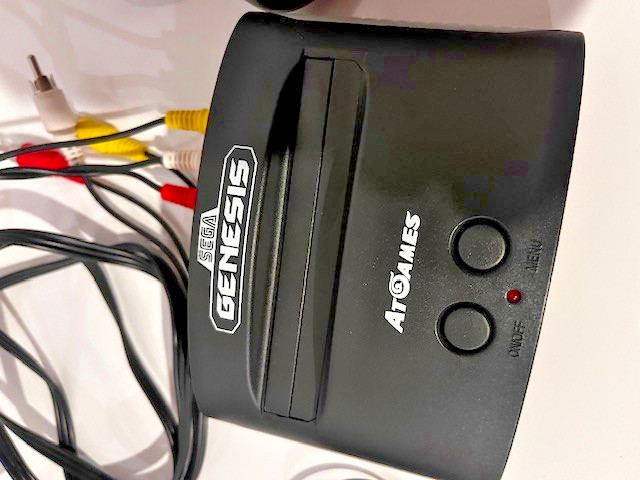 AtGames Sega Genesis Console with Built-In Games Controllers & Twin Cobra Game