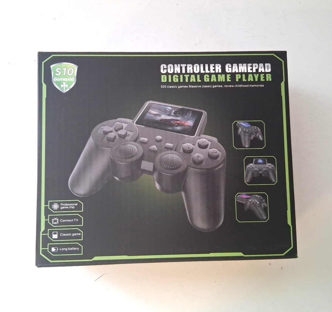 S10 Handheld Gamepad Controller Video Game Player, Black, 520 Built-In Games