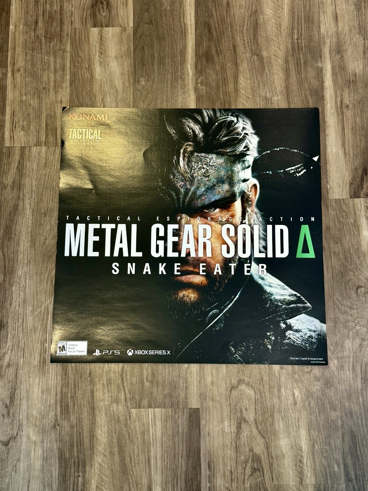 Metal Gear Solid Snake Eater Promo Poster 28×24 PS5 Xbox RARE – Good Condition