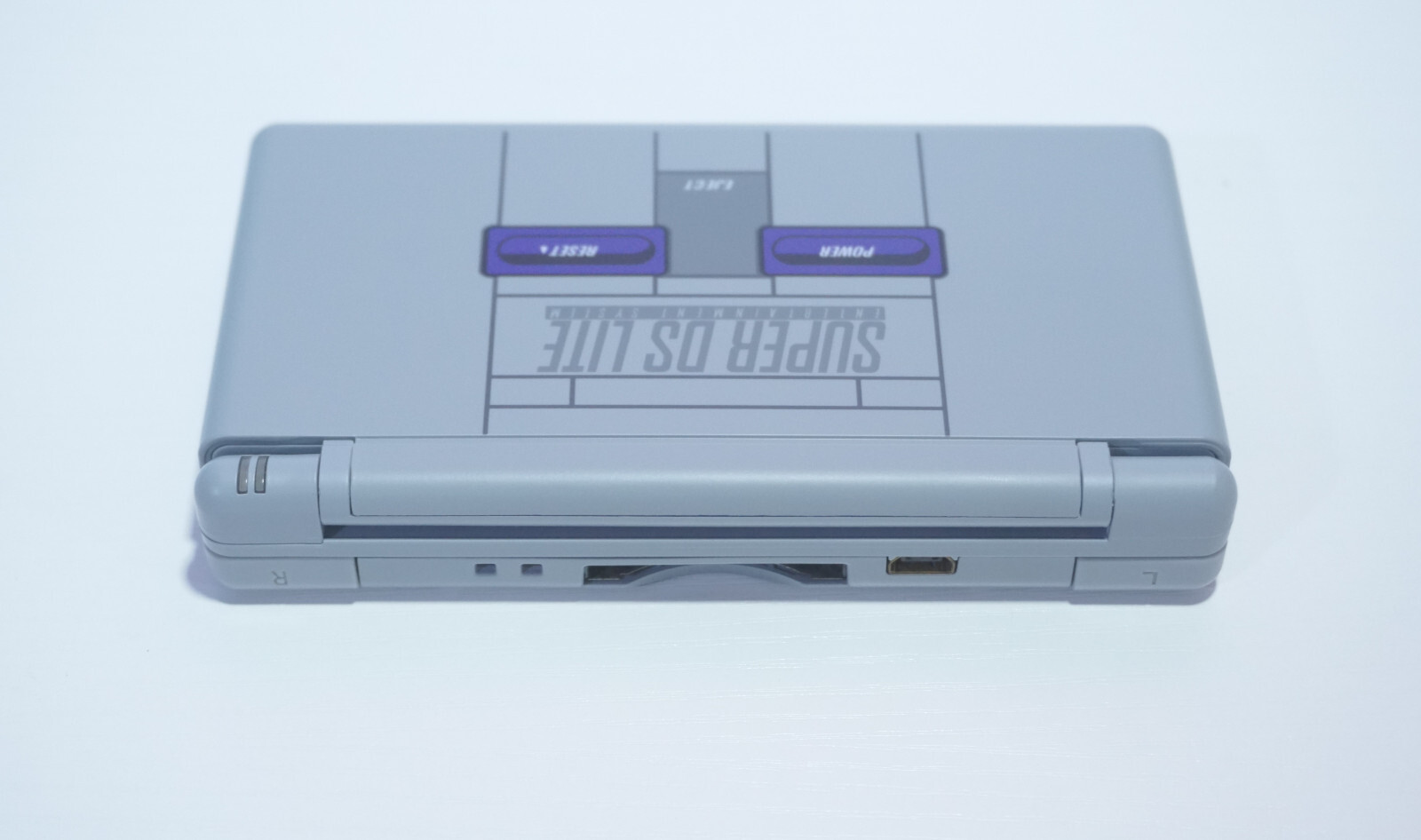 Nintendo DS Lite Super Nintendo SNES Gray Handheld System with Charger & Stylus