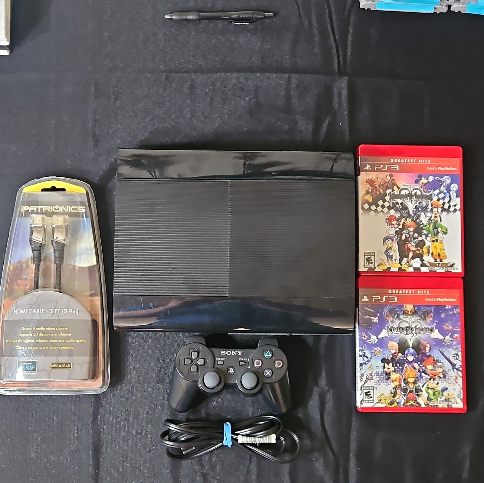 Sony PS3 Super Slim 500GB Bundle w/ Controller HDMI And Kindom Hearts 1.5 & 2.5