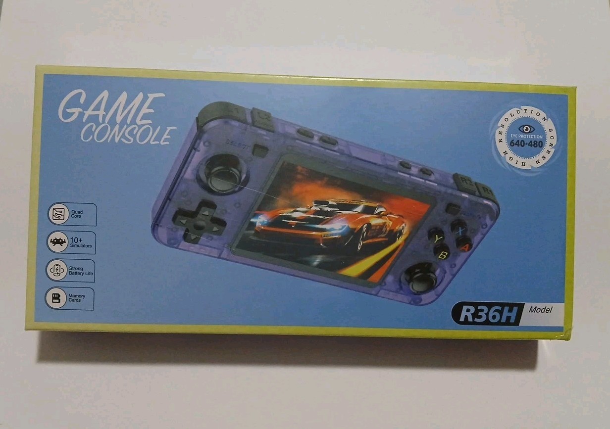 Game Console R36H Retro Handheld Console 3.5″ 64G 15000+ Games New