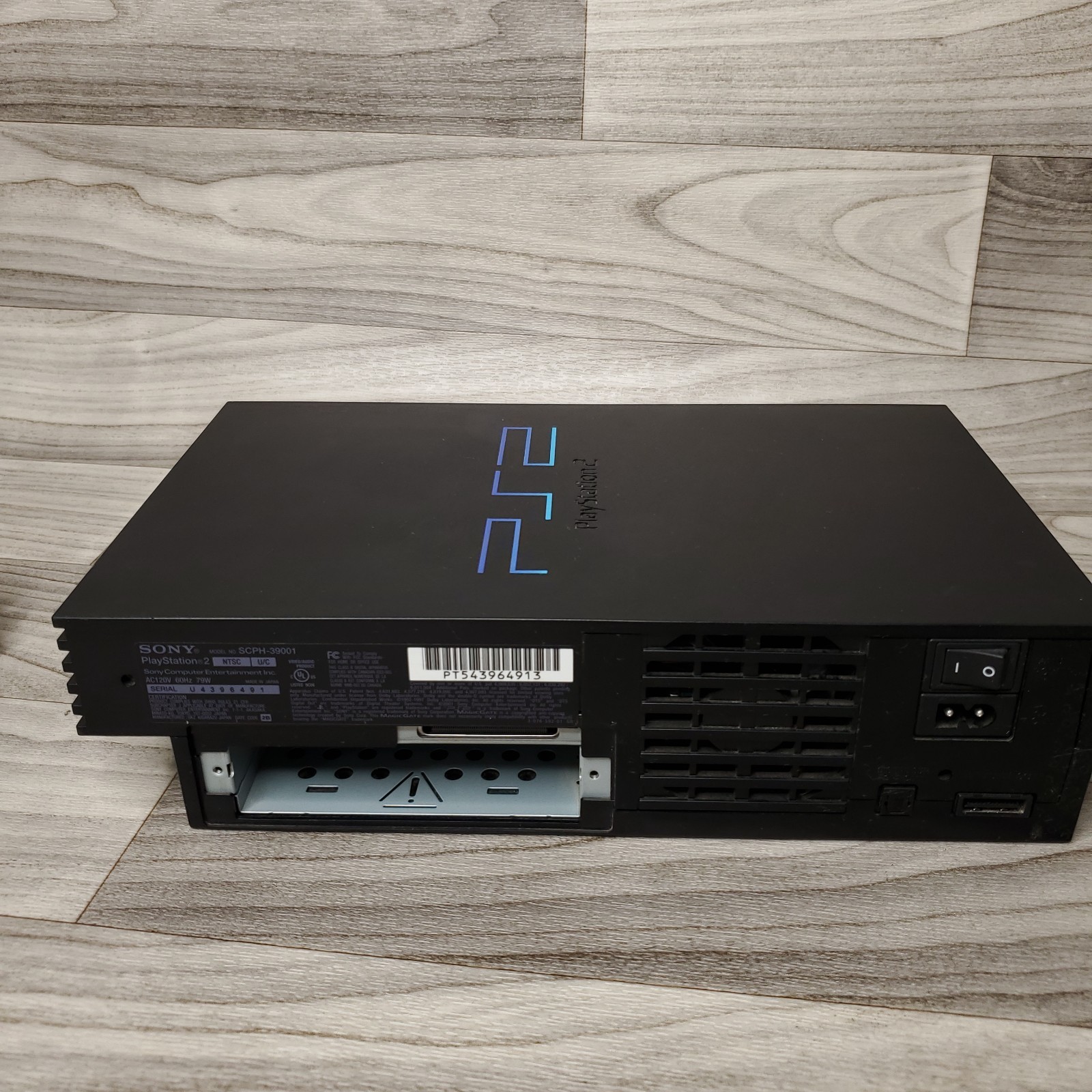 Sony PlayStation 2 Console – Black SCPH-39001 UNTESTED FOR PARTS OR REPAIR