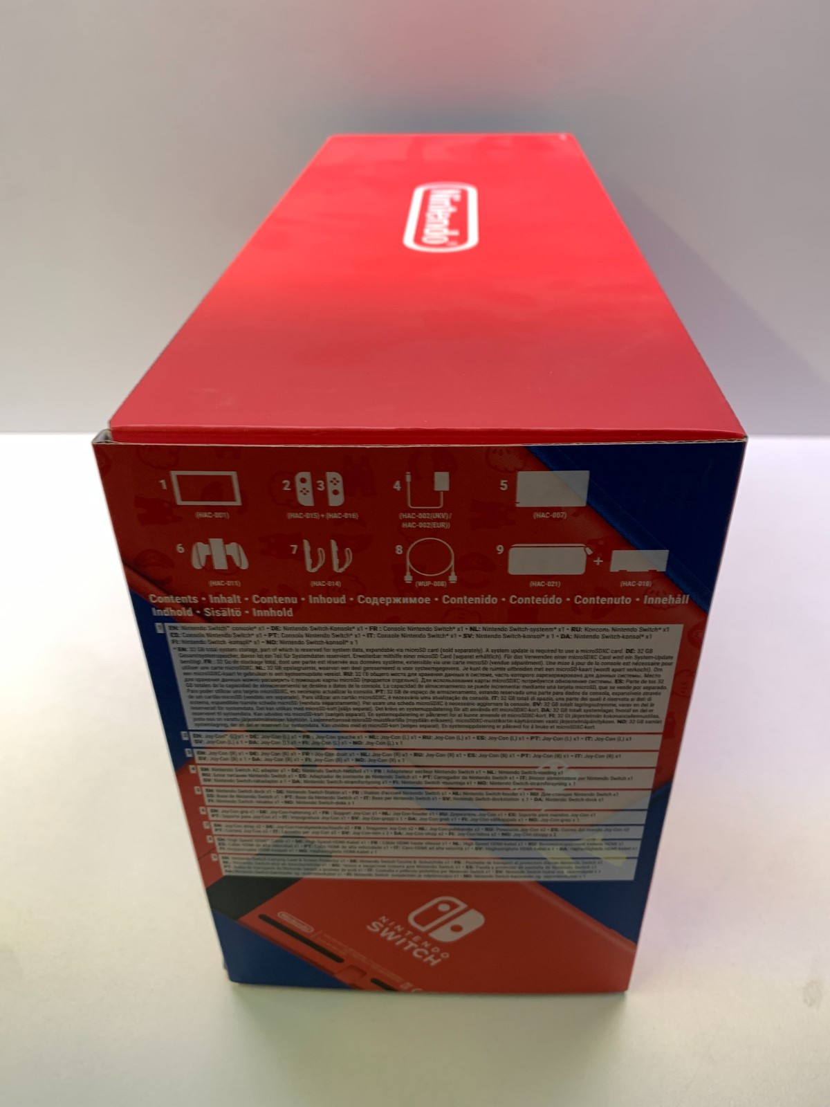 NINTENDO SWITCH CONSOLE MARIO RED & BLUE LIMITED EDITION PAL VERSION NEW NEW