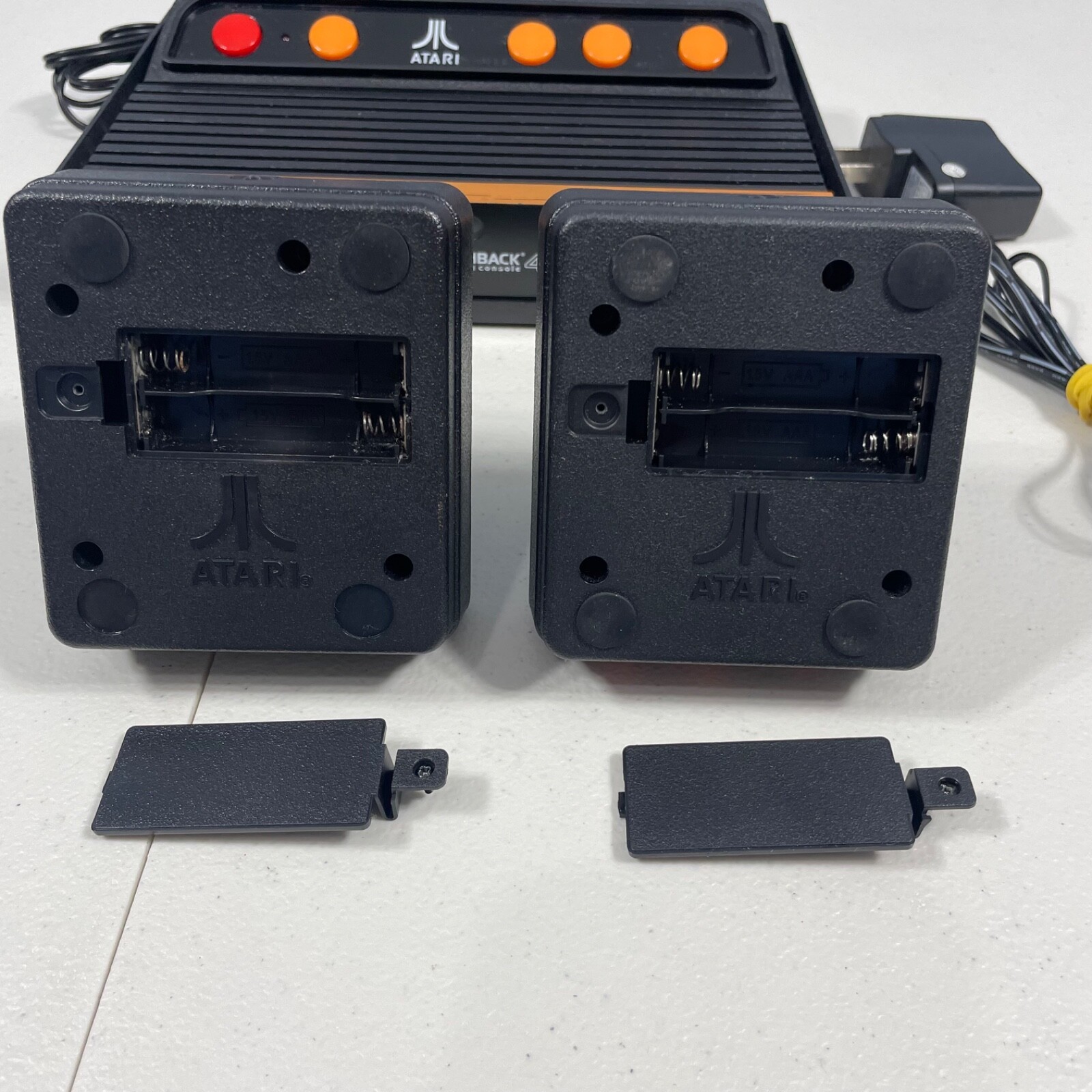 ATARI FLASHBACK 4 Console Wireless With Cables 2 Controllers Tested Working