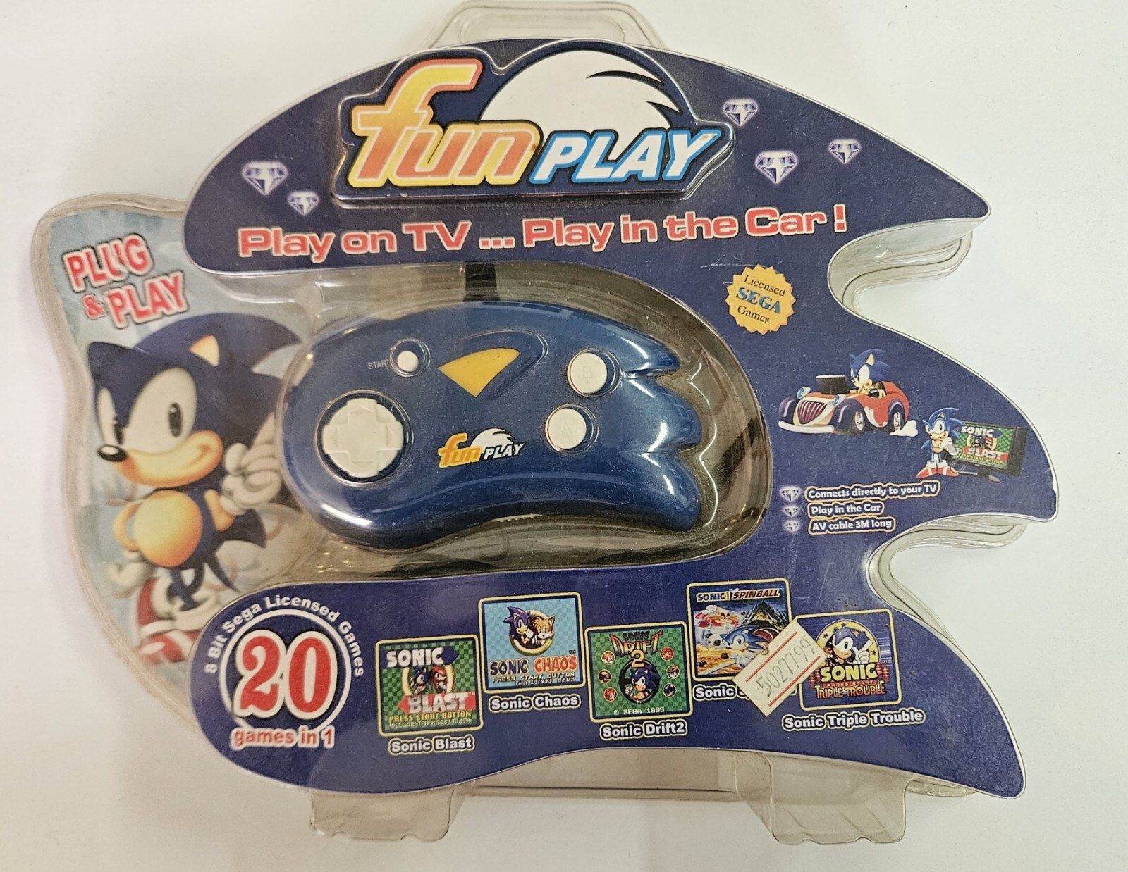 Funplay 20-in-1 – Sega Licensed Games – 2009 Rare Master System Portable