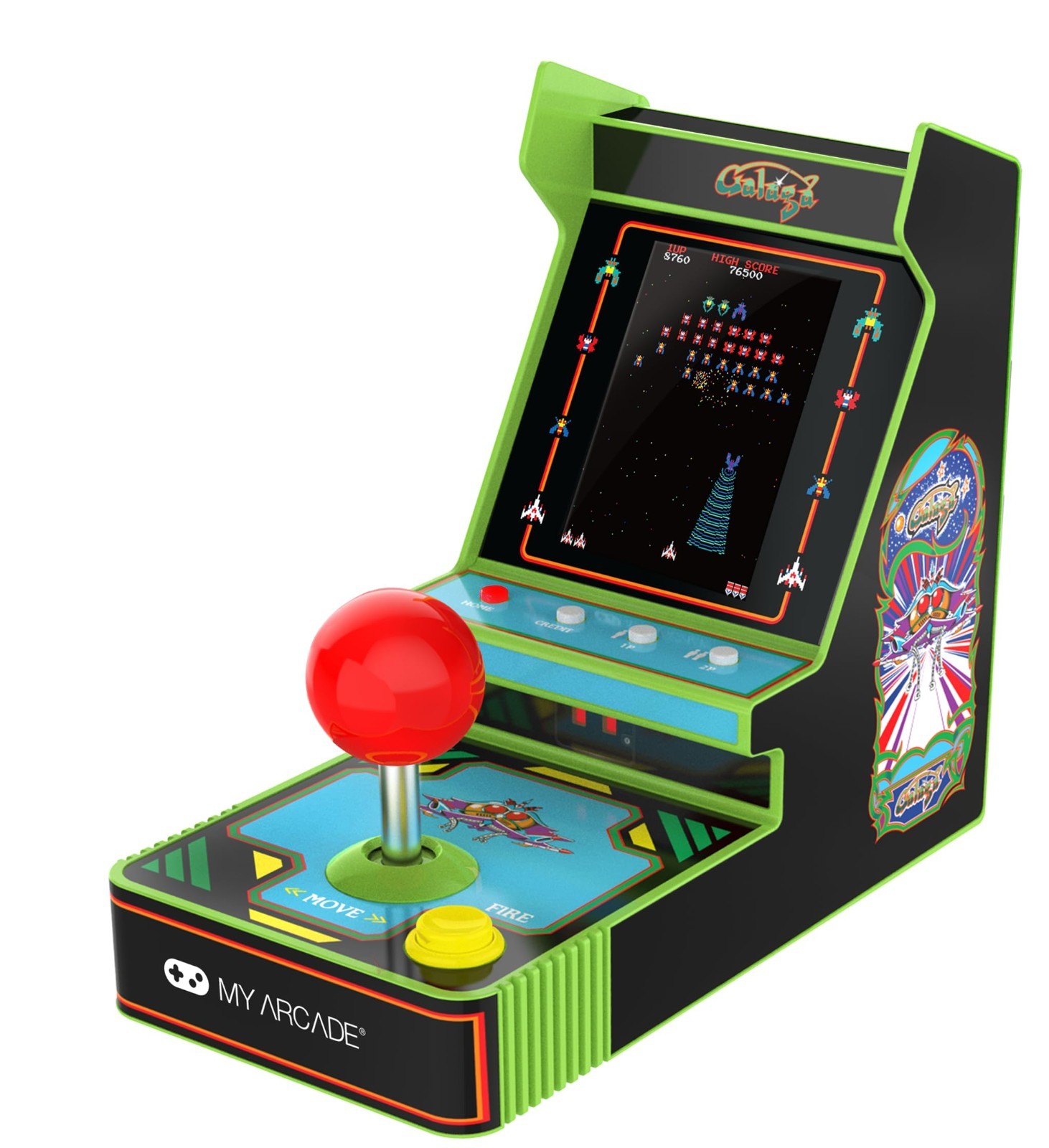 Retro Portable Arcade Console – Galaga & Galaxian, 3.5″ Color Display, Joystick