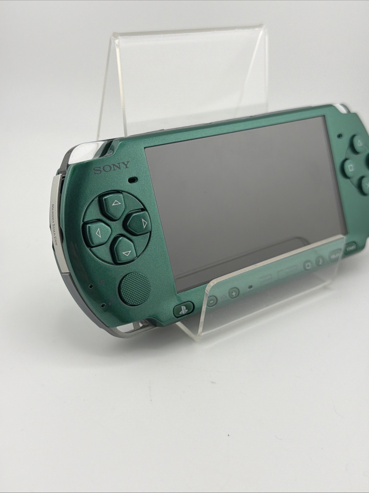 Spirited Green Sony PSP 2000 Console Tested Working 64GB Card, Case, OEM Battery
