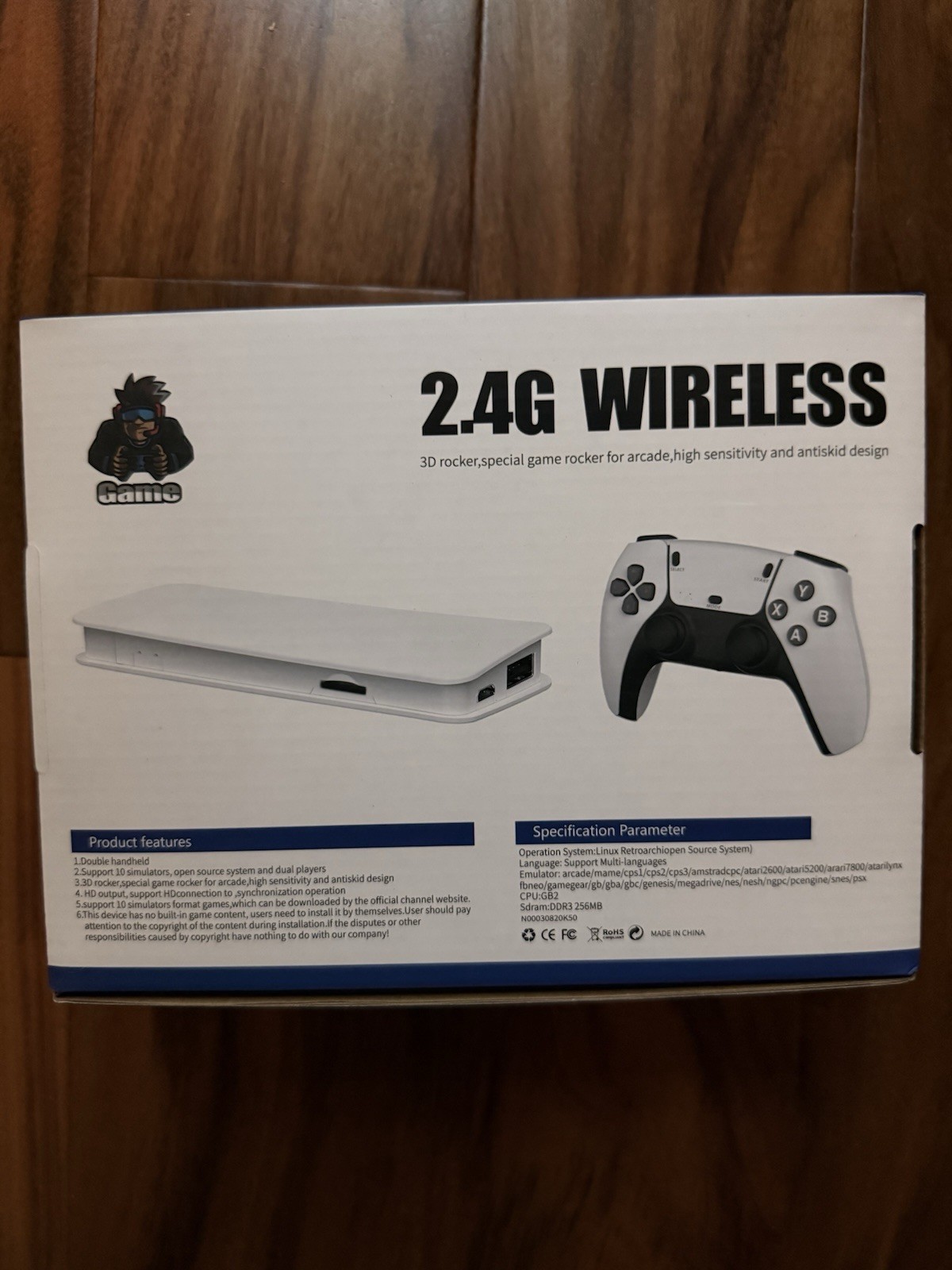 2.4G Wireless Retro Game Console 20 000+ Games 2 Wireless Controllers Retro Game