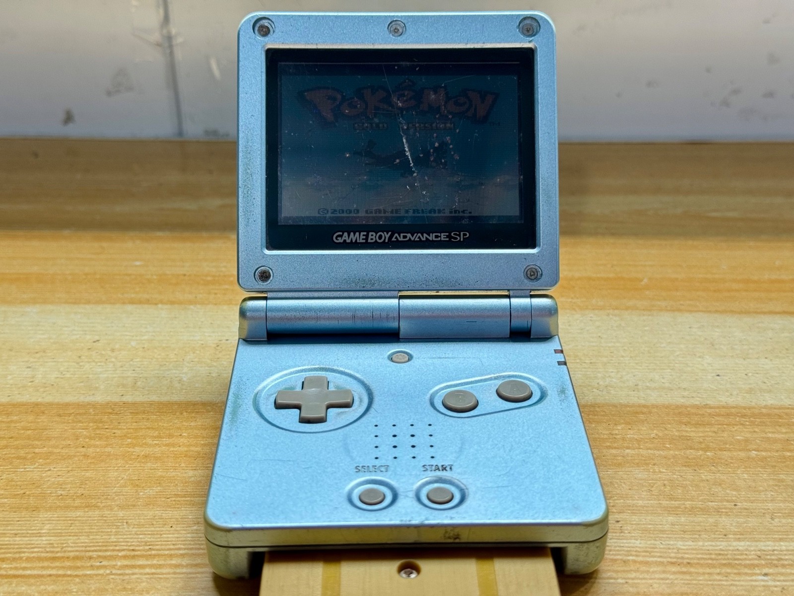 Nintendo Gameboy Advance SP AGS001 Pearl Ocean Ice Blue Handheld System Console