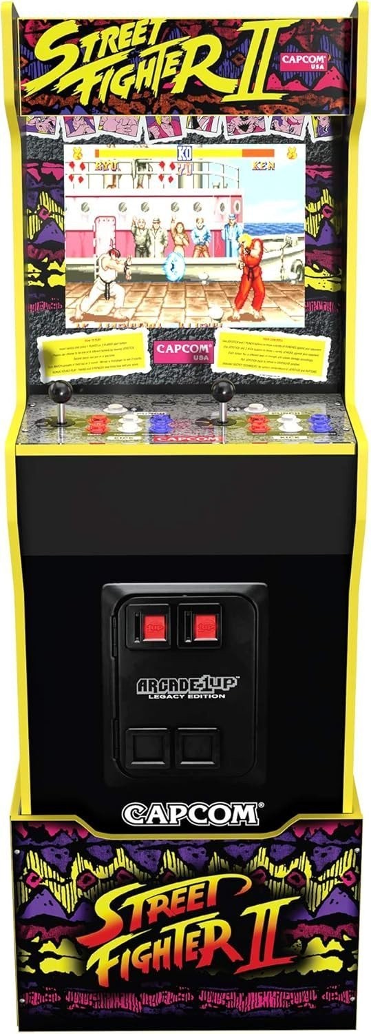Arcade1Up Capcom Legacy Edition Arcade Cabinet 12-in-1 with Riser