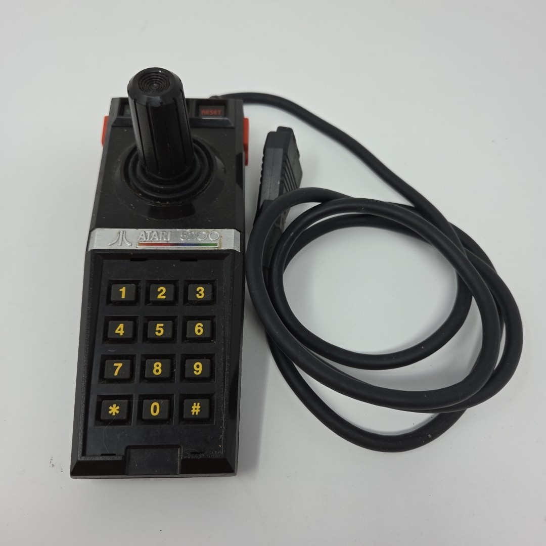Atari 5200 Console 4 Port Model 3 Controllers Power Supply 3 Games Lot As-Is