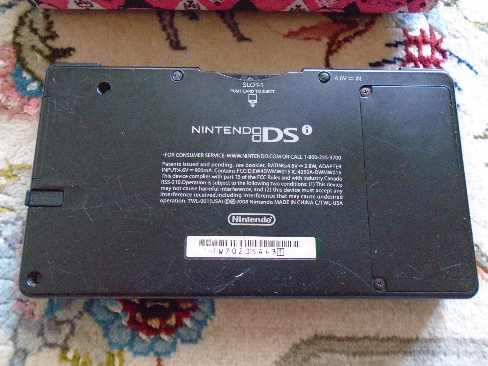 SEMI-WORKING Nintendo DSi Black Console with lots of games FOR REPAIR READ USA