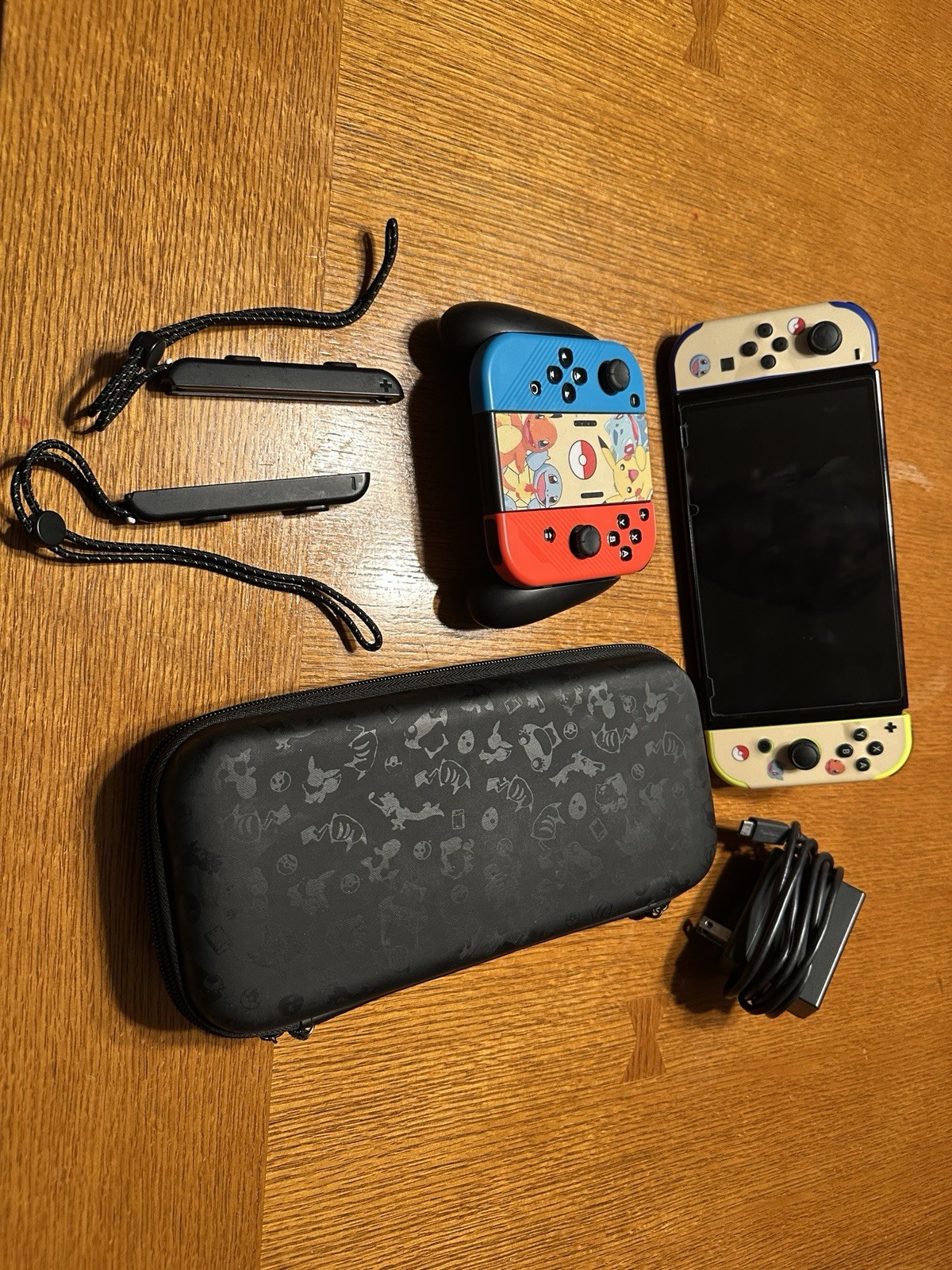 Nintendo Switch OLED Bundle W/ Case, Charger, Dock, JoyCon, Extra Controllers