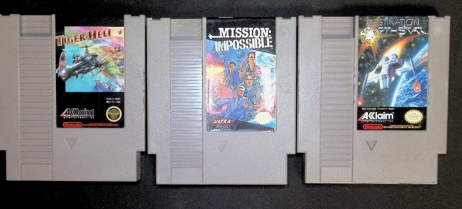 NES Classic Bundle Tiger Heli, Mission Impossible, Destination Earth Star