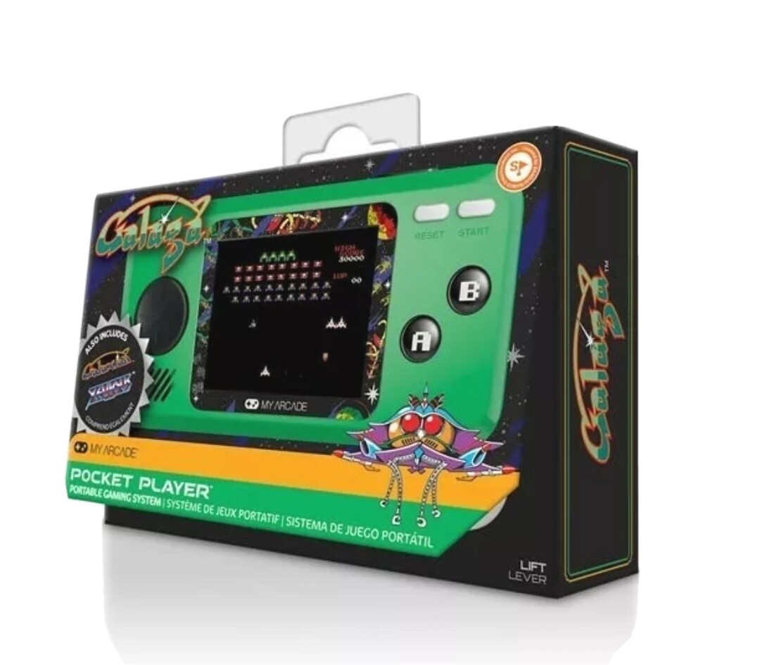 Pocket Player Large Full Screen My Arcade 3244 Handheld Game Console – Green