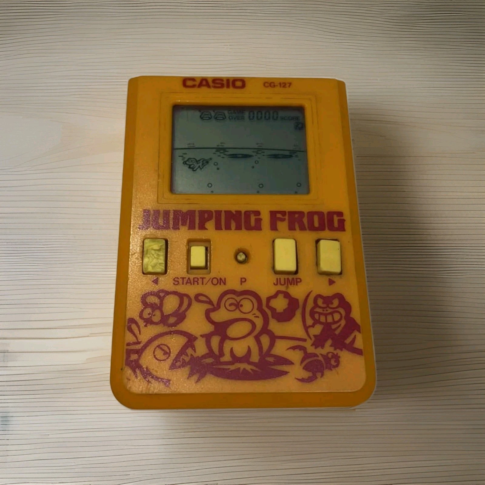 Casio Jumping Frog CG-127 Handheld Electronic Game 1988 – Working Rare ( Read )