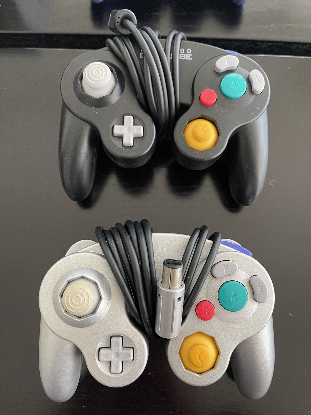 Platinum Nintendo Gamecube Console DOL-001 W/Cords/Controllers/Modem/Mem Card